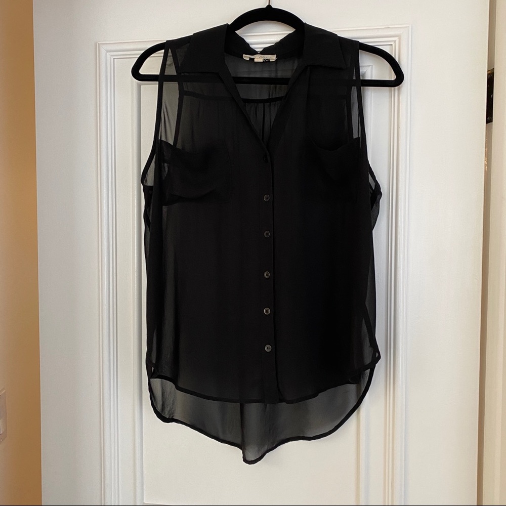 Chiffon sleeveless top